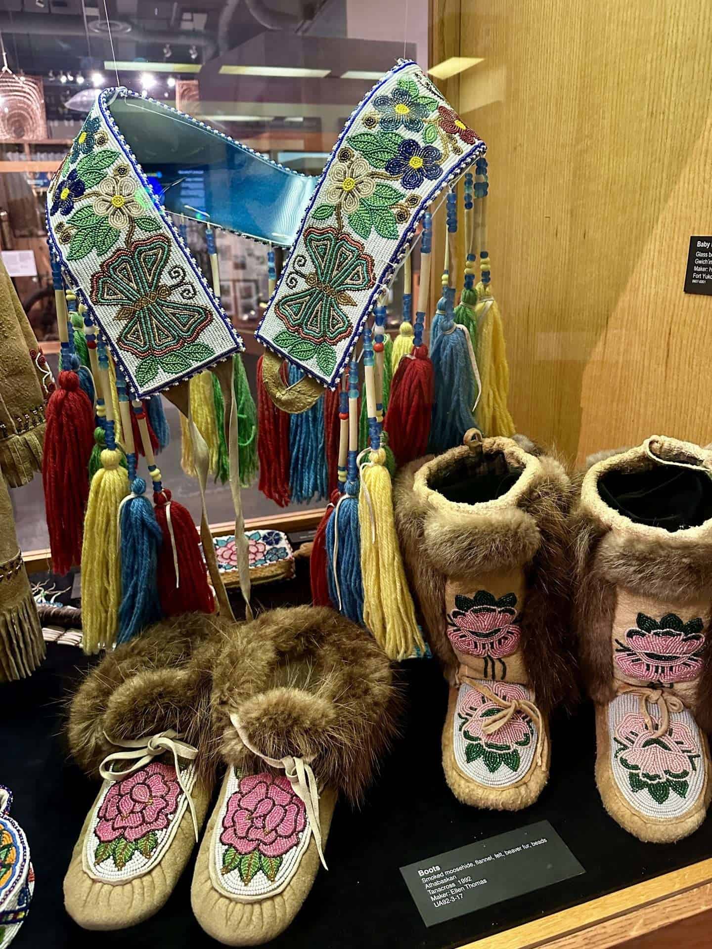 museum of the north fairbanks - native moccasins