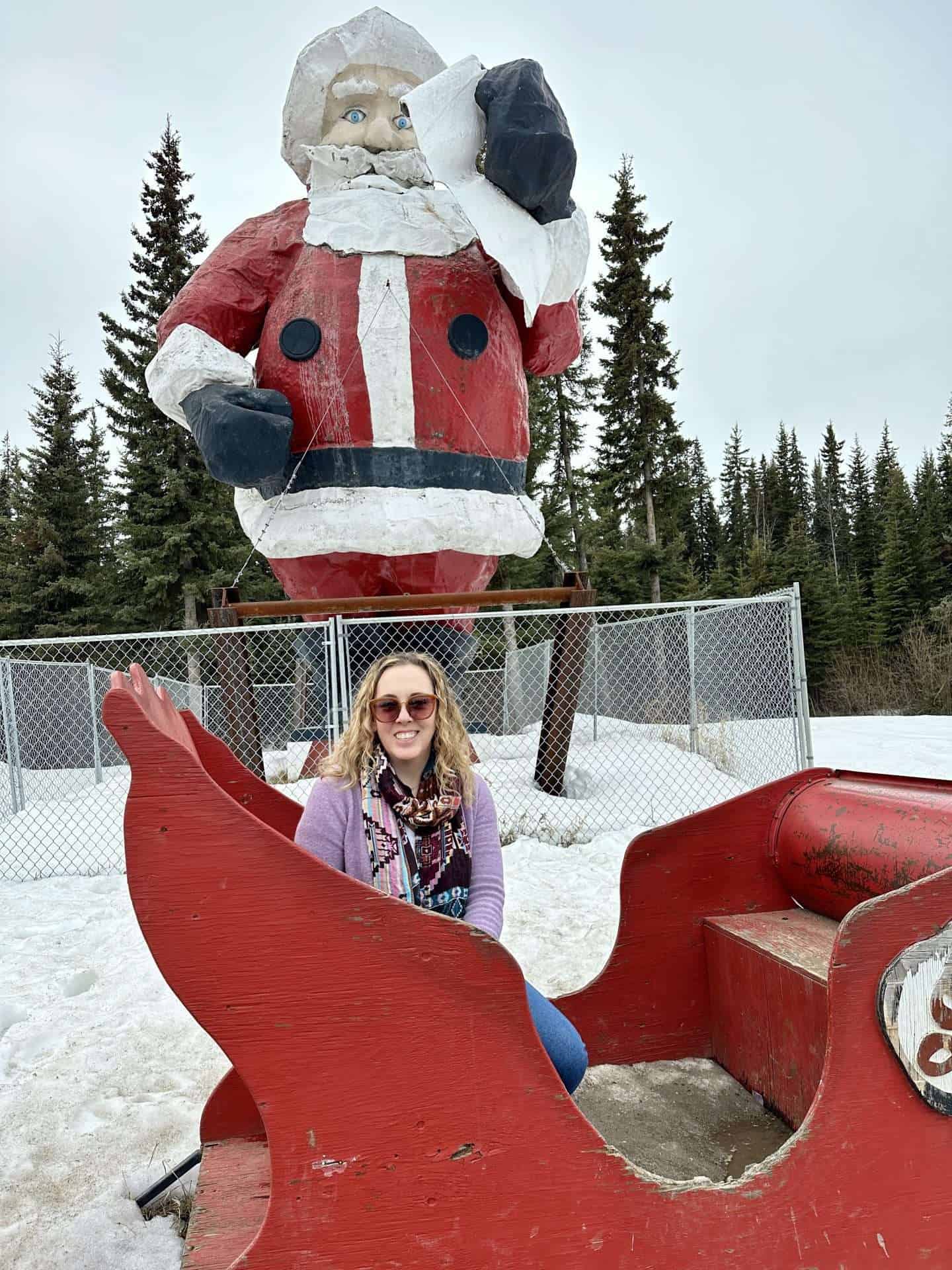 north pole alaska - santa claus sleigh