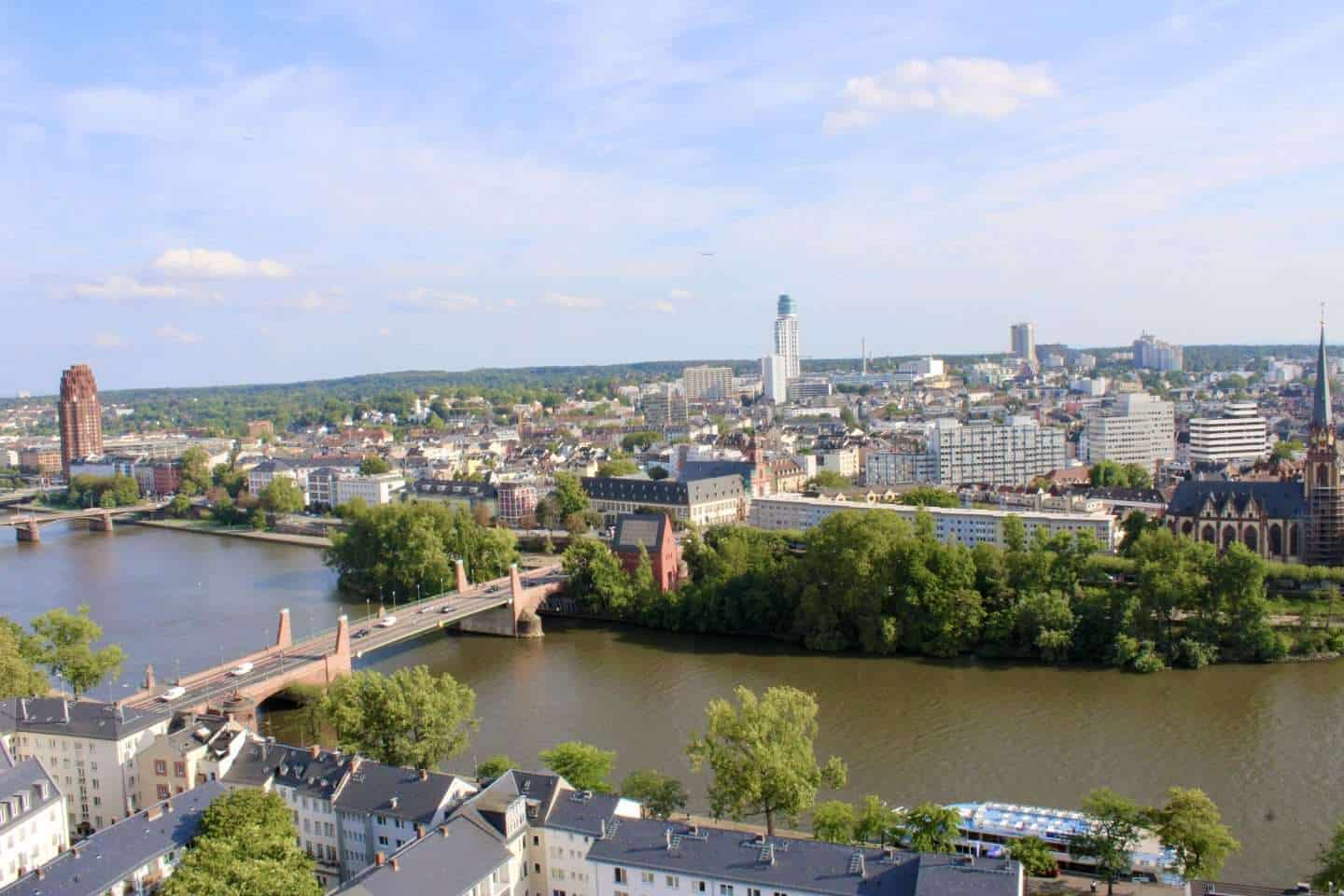 view of river from frankfurt cathedral