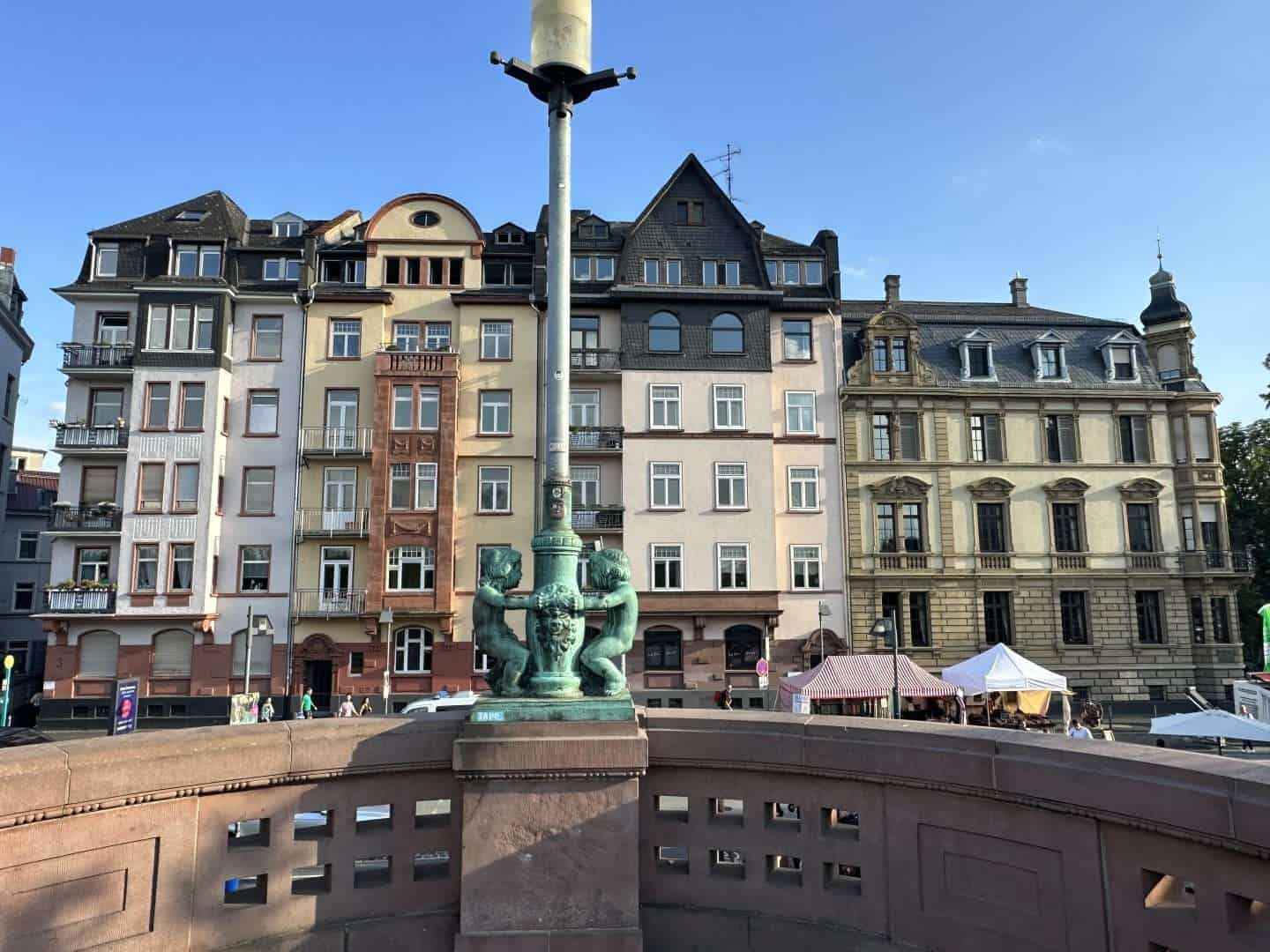 iron footbridge, frankfurt germany