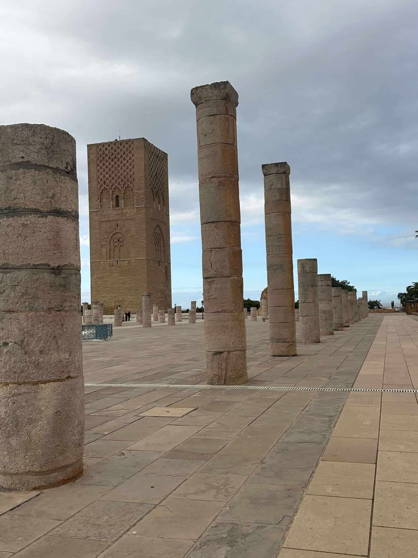 hassan tower and mosque - rabat, morocco