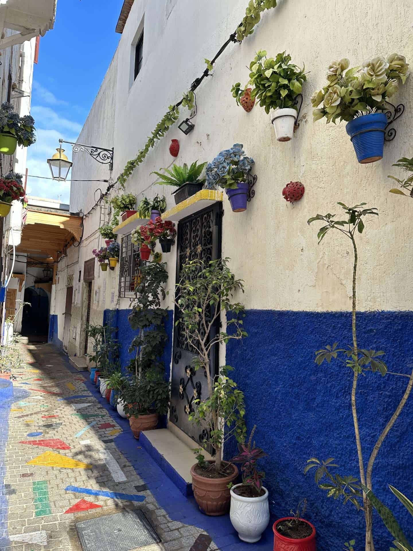 colorful alley - rabat, morocco