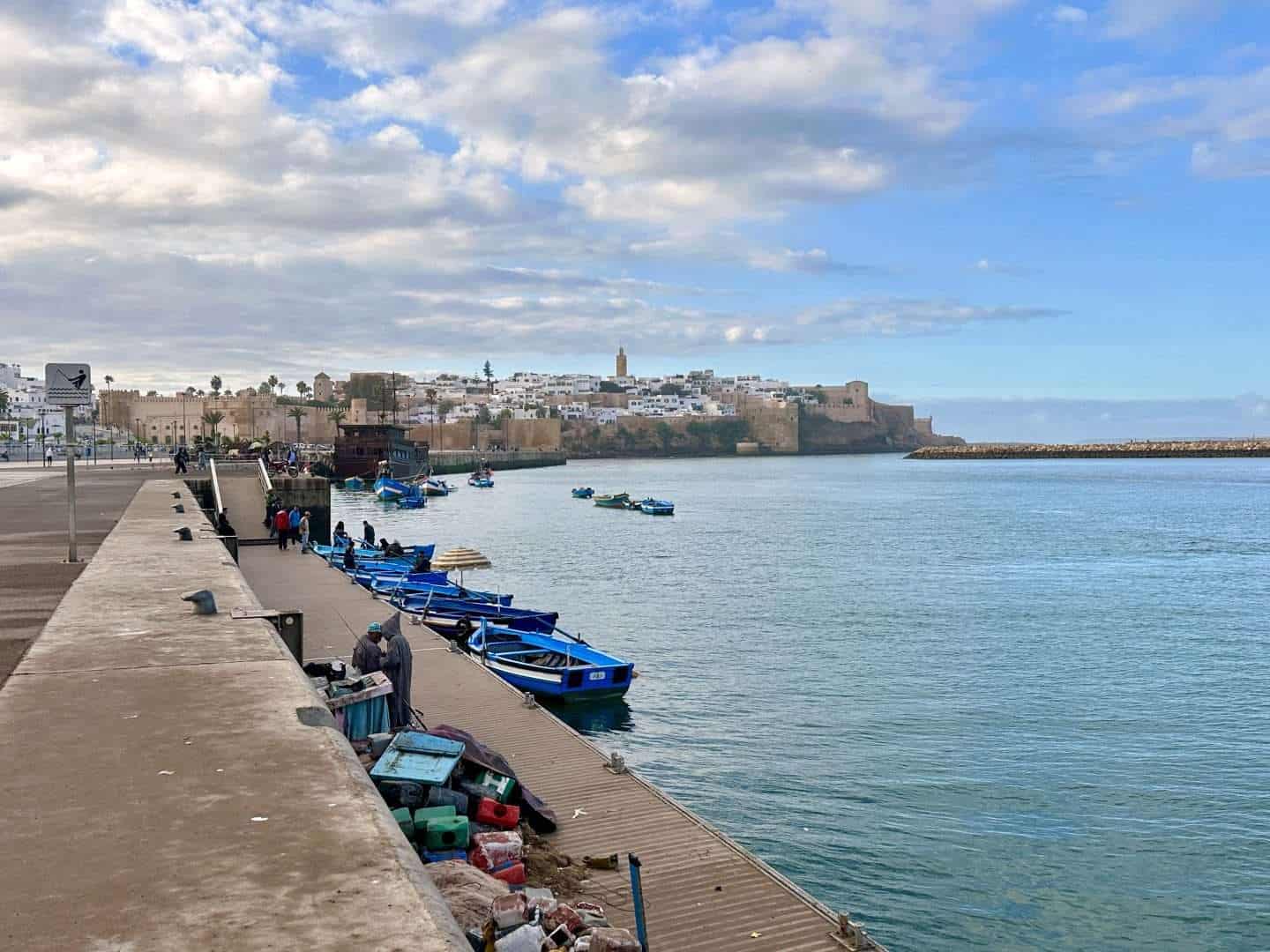 rabat, morocco - river and kasbah