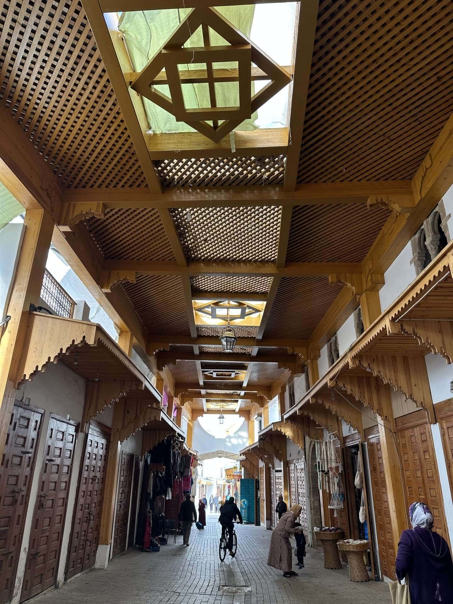 ceiling of souk in rabat things to do in rabat morocco