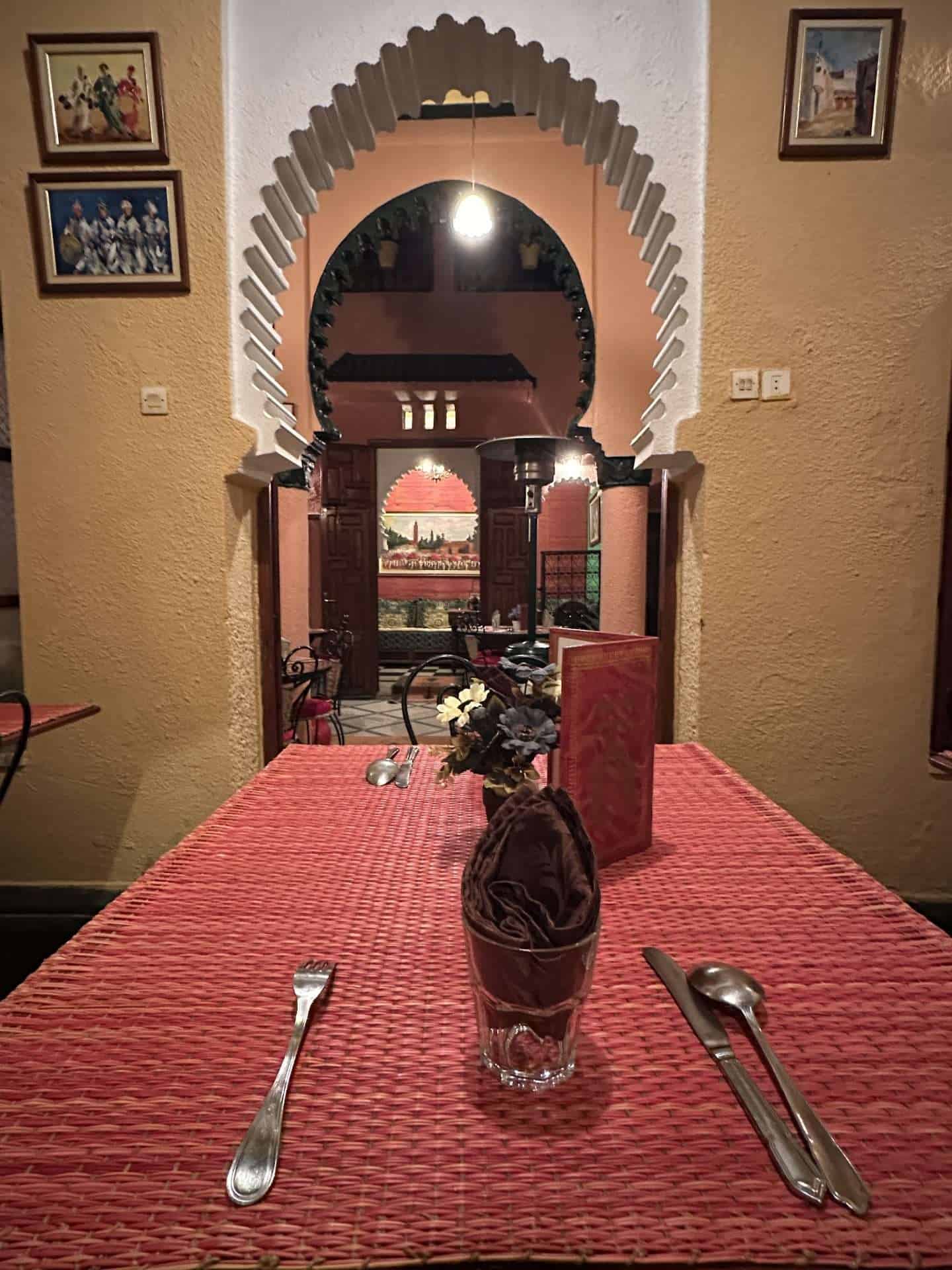 dinner table in rabat morocco - things to do in rabat