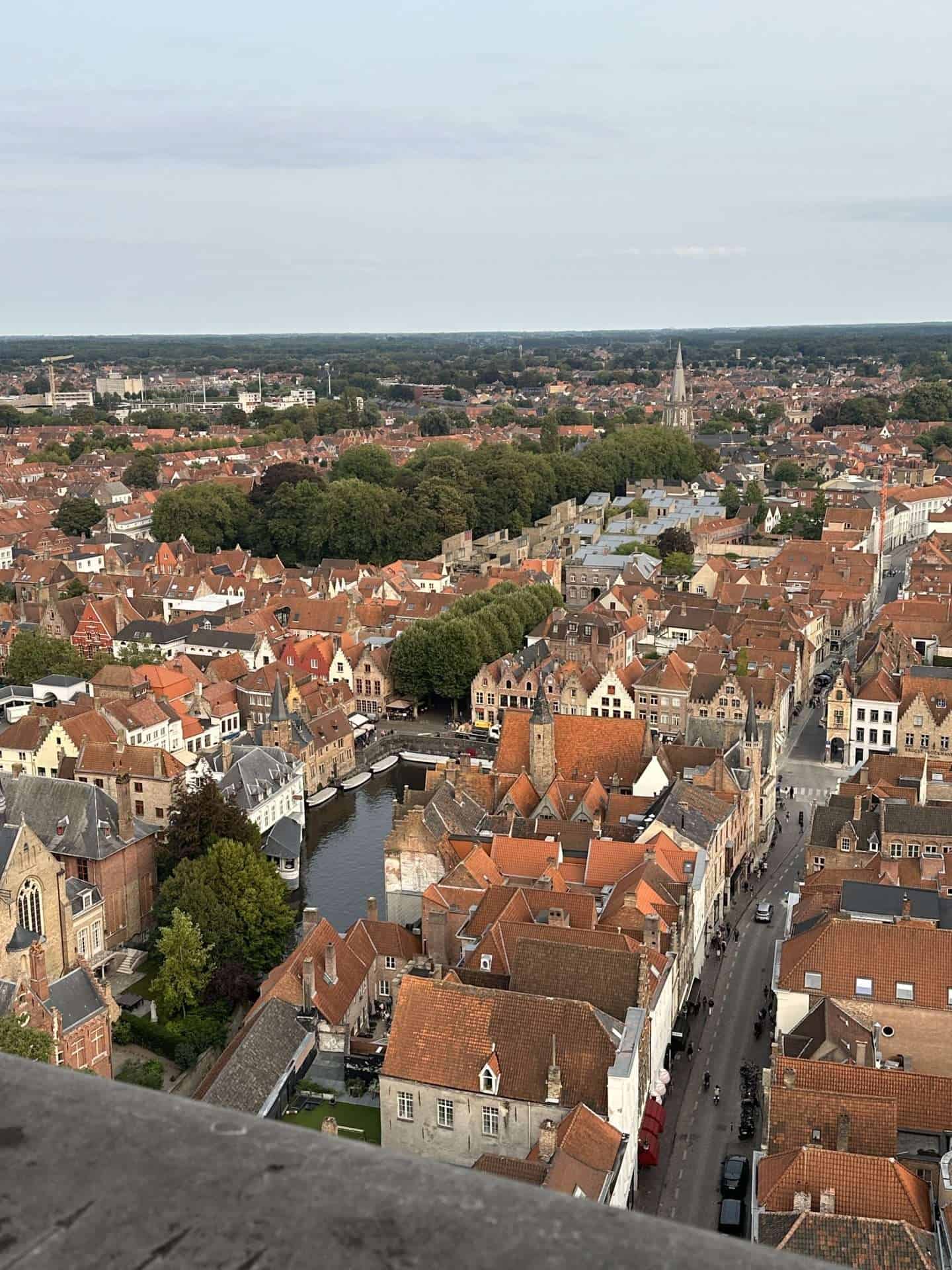 bruges belfort city view