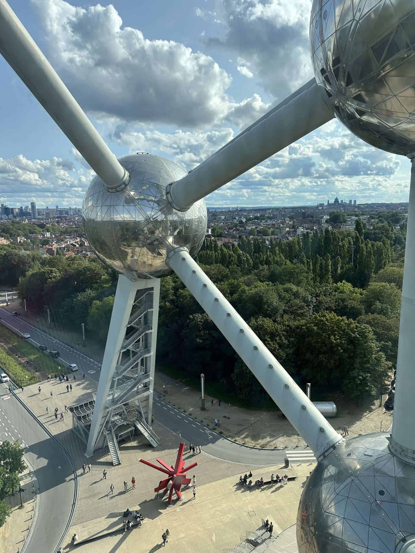 View of the Atomium Brussels, Belgium