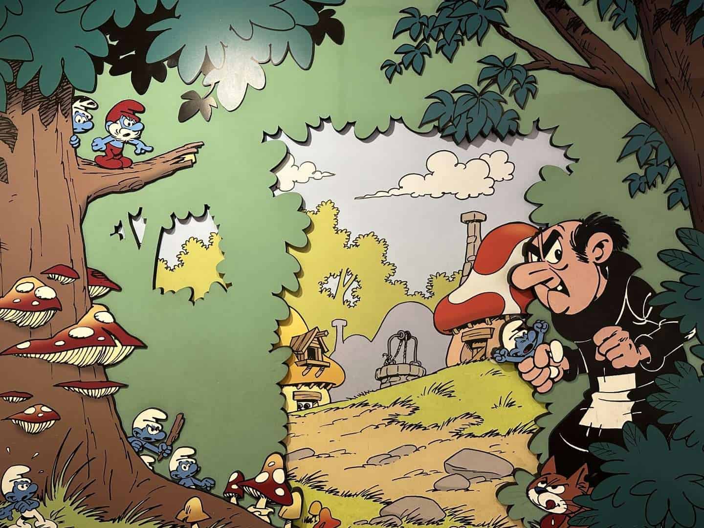 Smurf Village Comic Strip Museum Brussels, Belgium