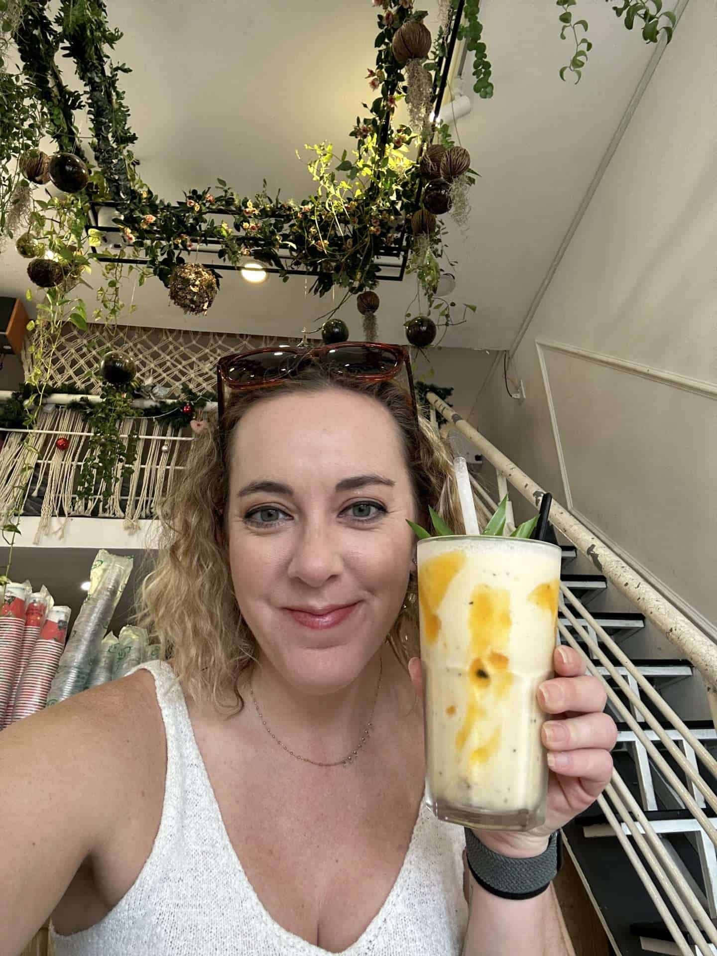 Fruit Smoothie Apartment Cafe Ho Chi Minh City, Vietnam