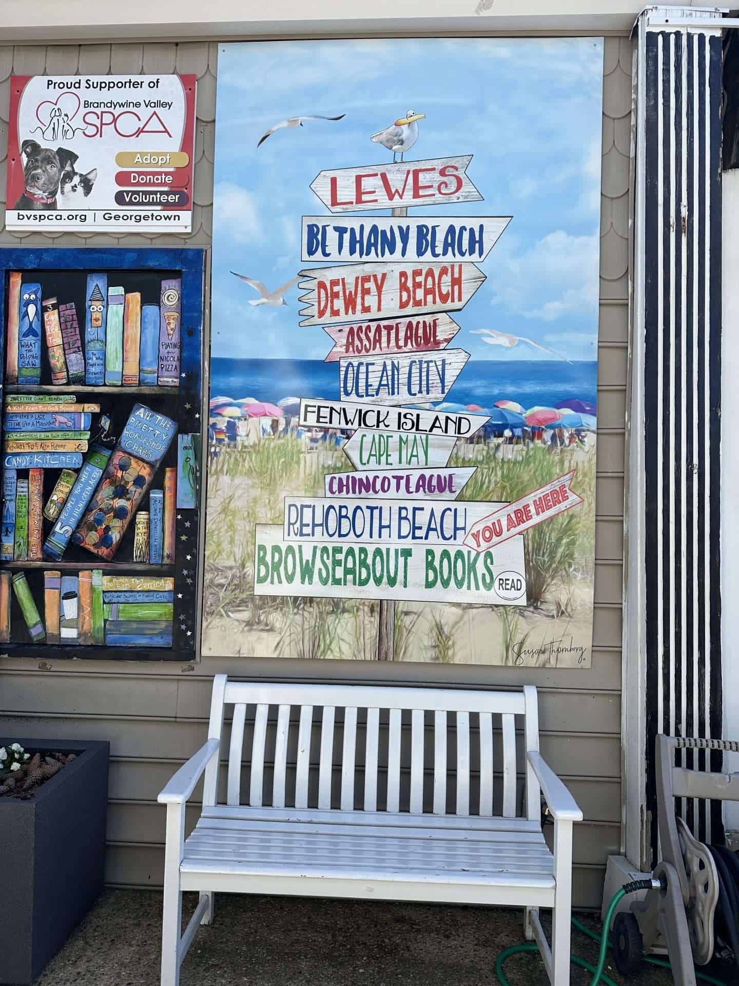 rehoboth beach bookstore mural things to do in rehoboth beach, de