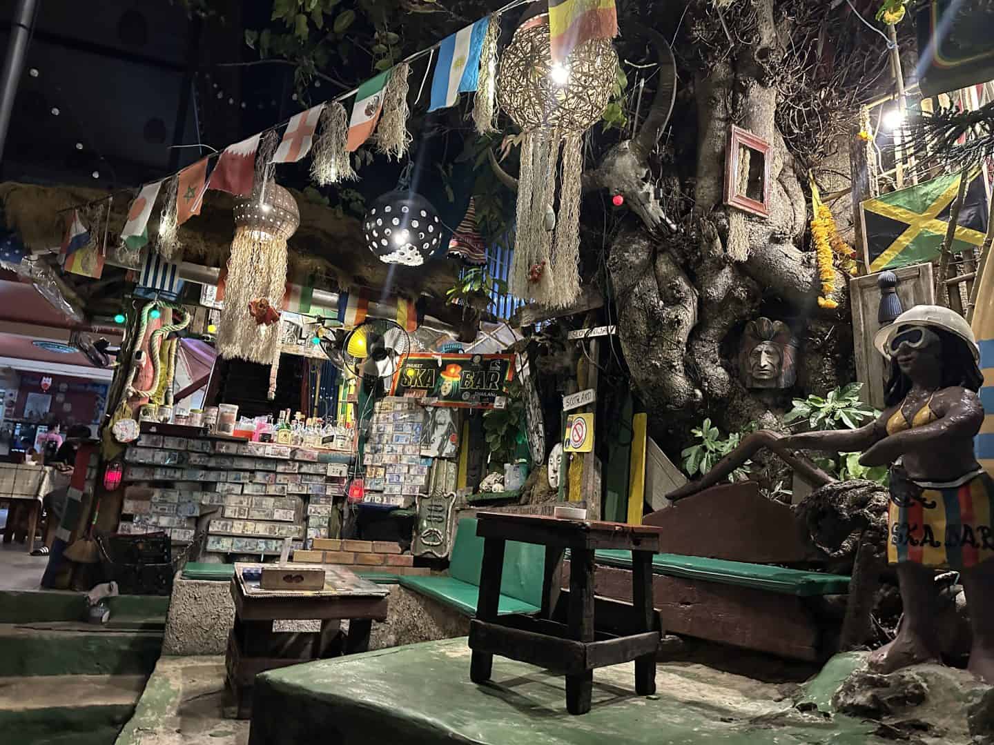 view of Ska Bar in Kata Beach Thailand