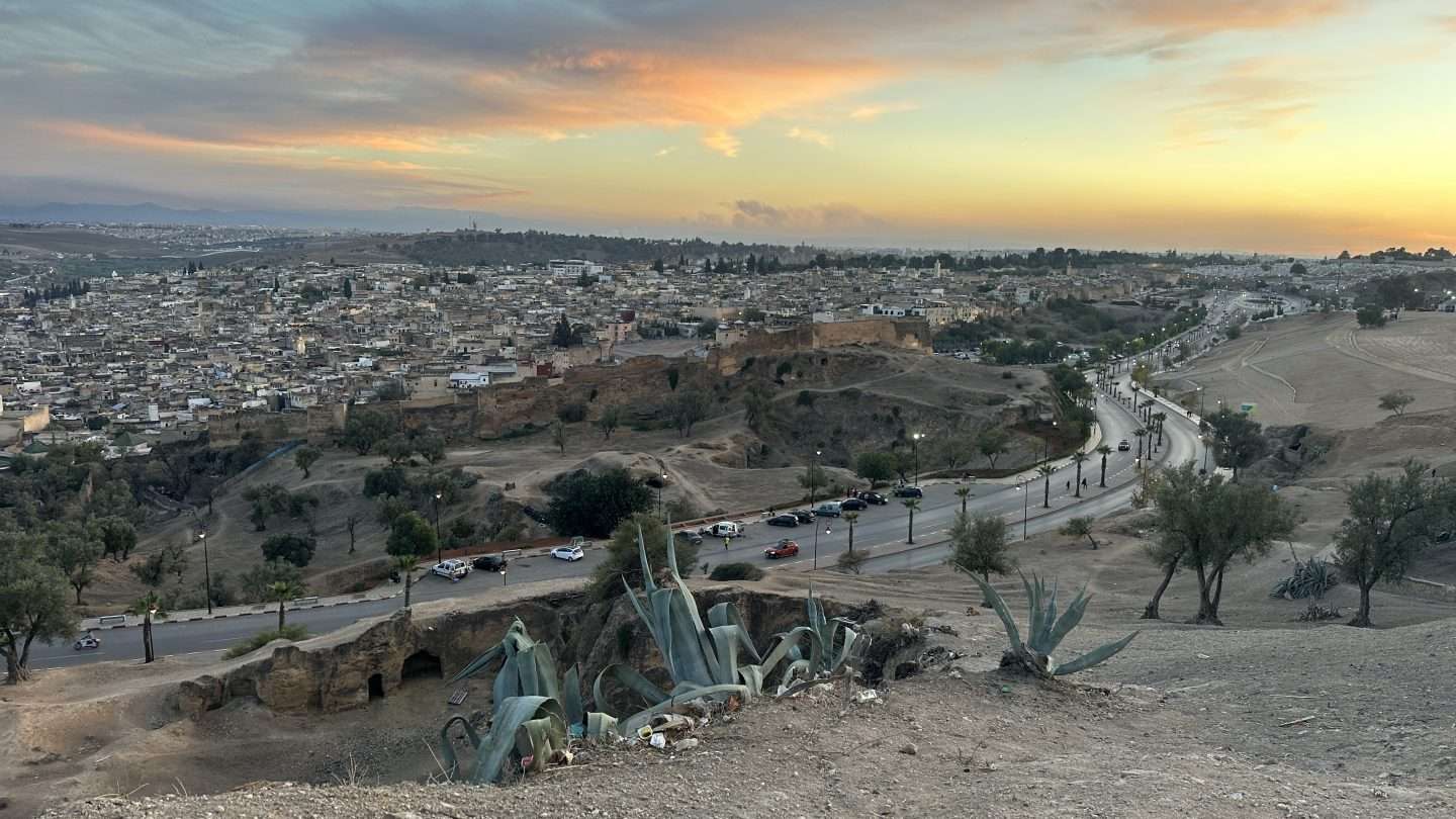 fes sunset from marinid tombs best things to do in fes at night