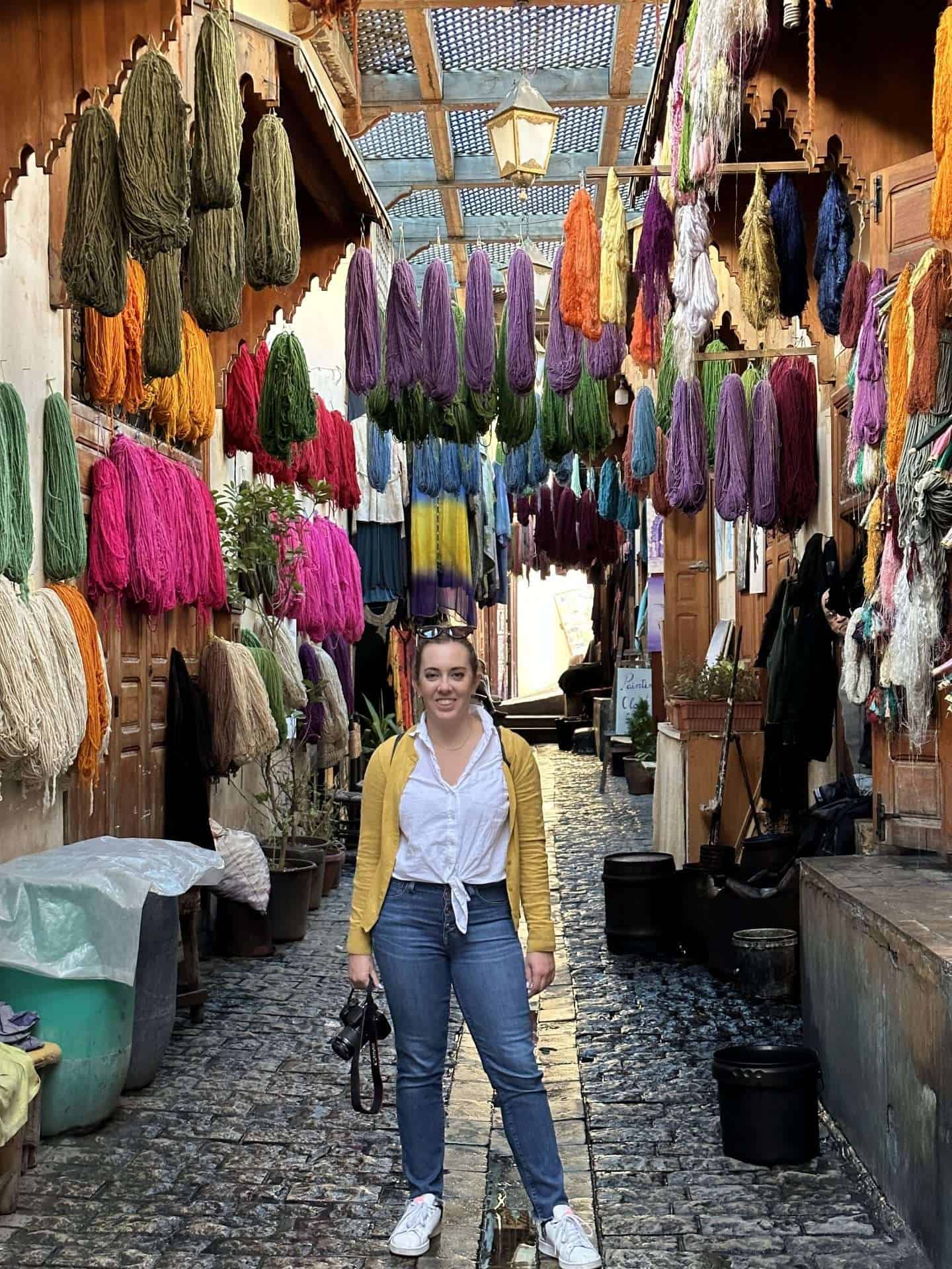 fes souk - textile tassels things to do in fes