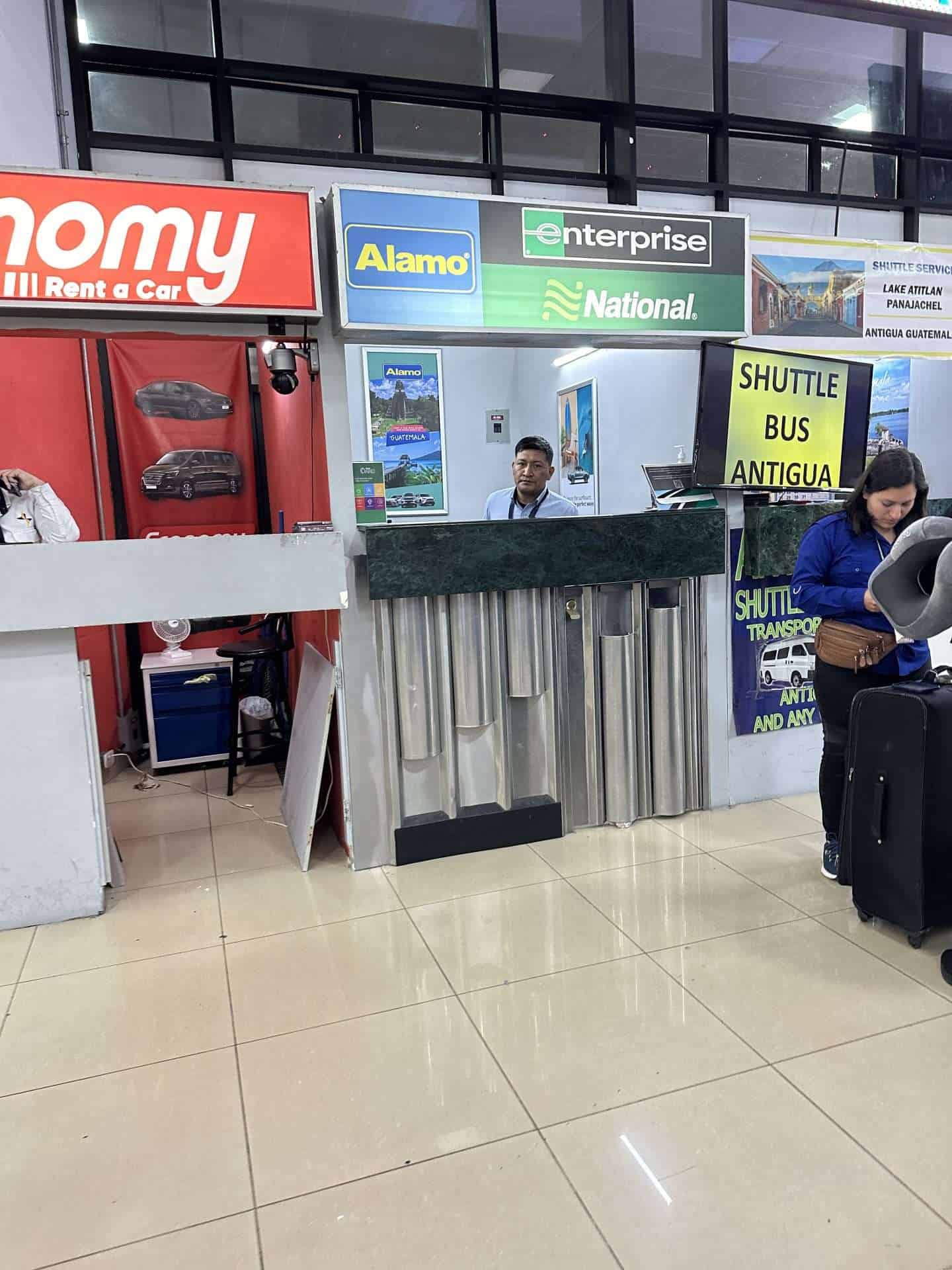 rental car stands at guatemala city airport renting a car in guatemala city