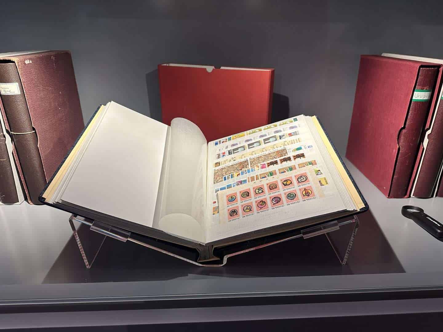 book of stamps at postmusum in vaduz liechtenstein