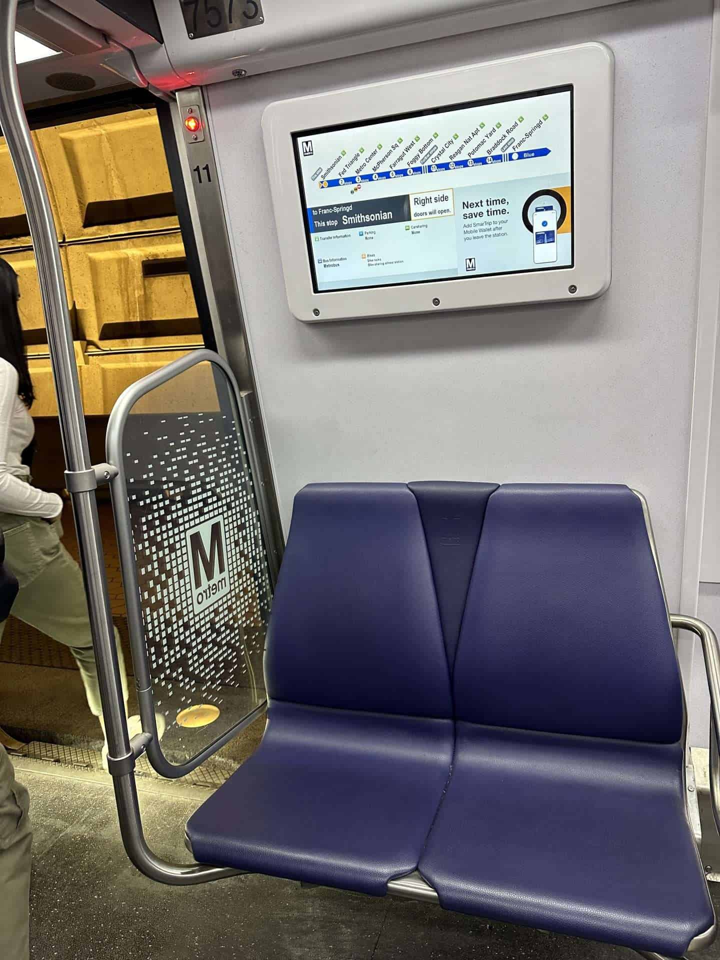 seats on dc metro