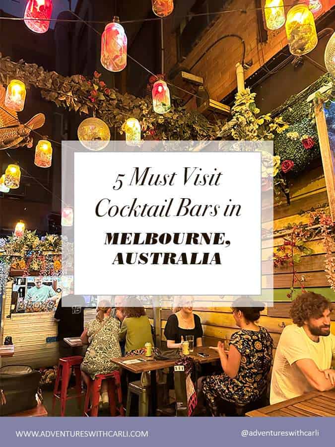 5 Melbourne Cocktail Bars you need to visit