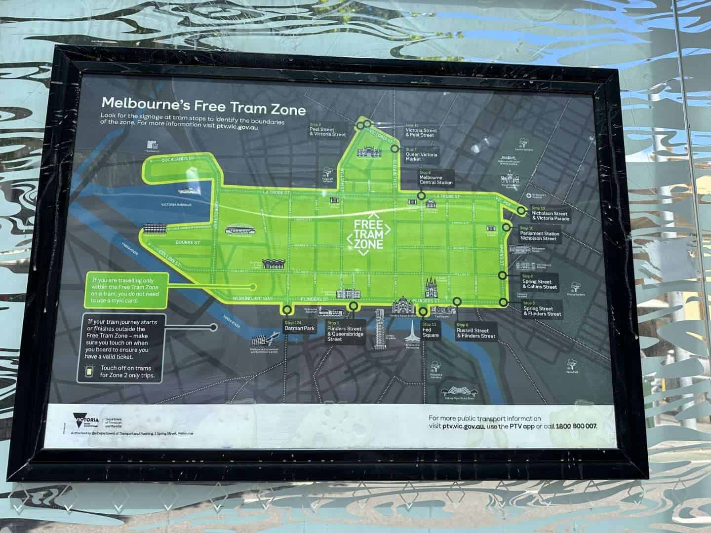 free tram ride zone map - melbourne australia