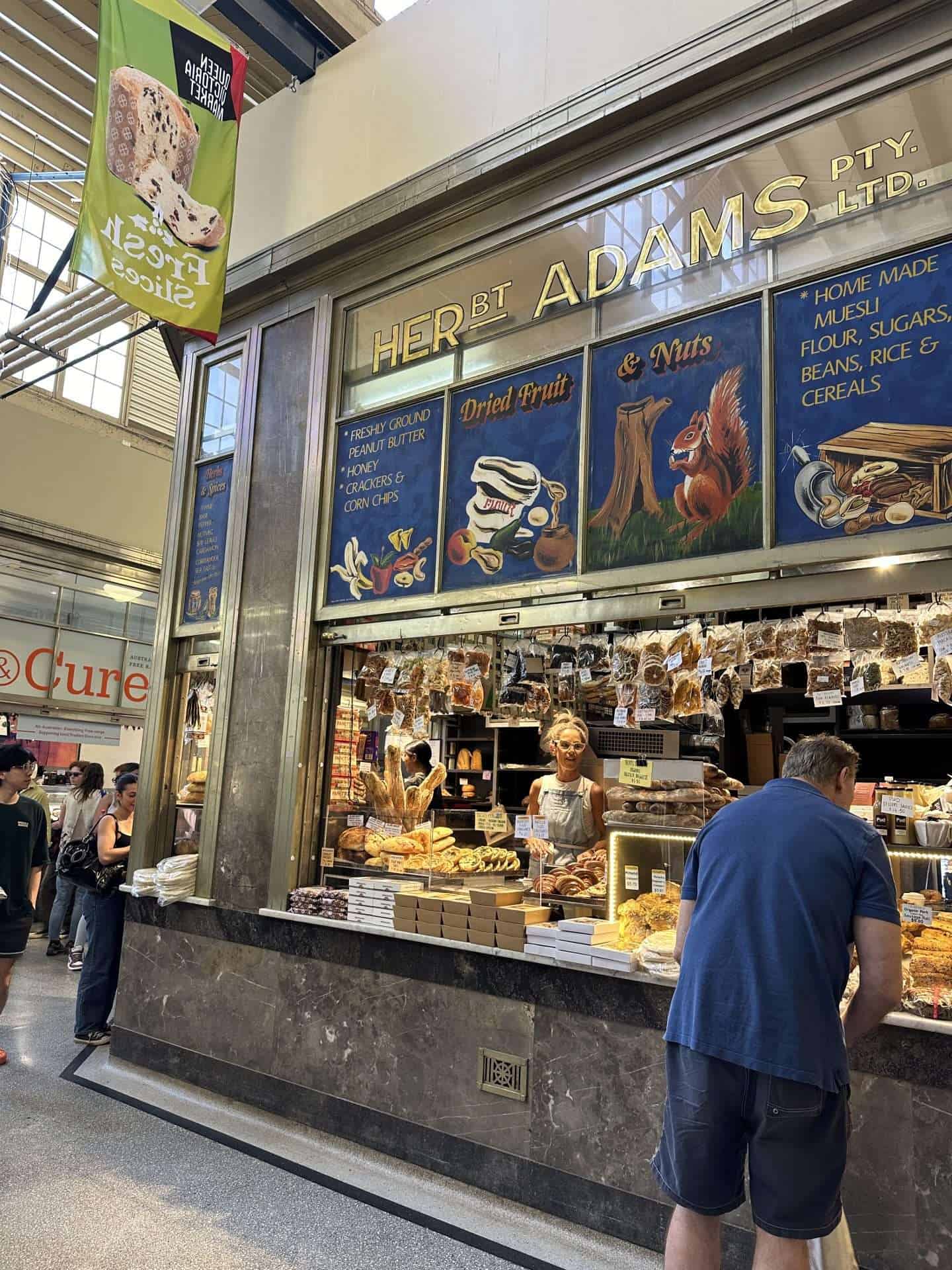 bakery at the queen victoria market, melbourne australia