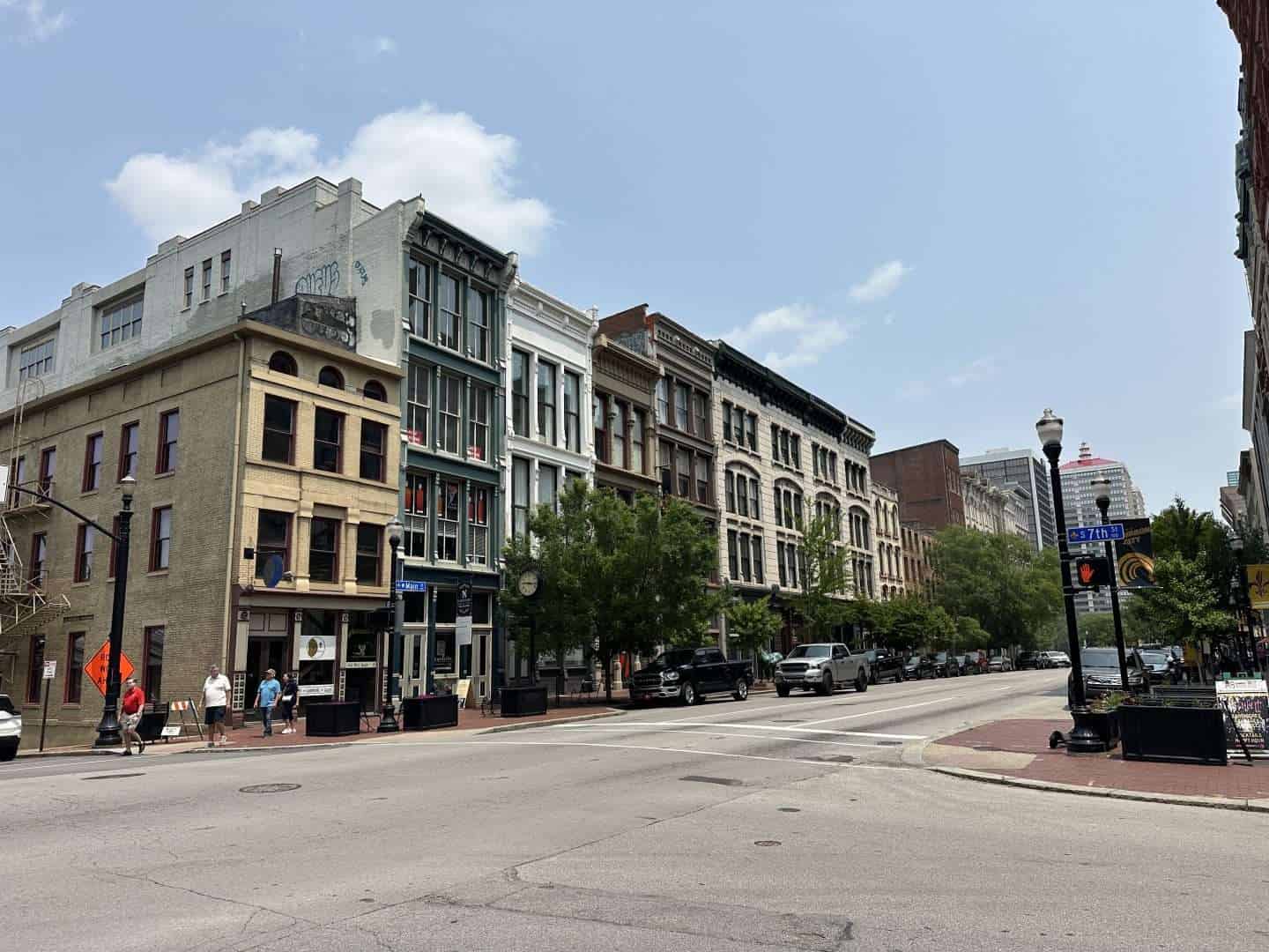 view of historic main street in louisville, ky