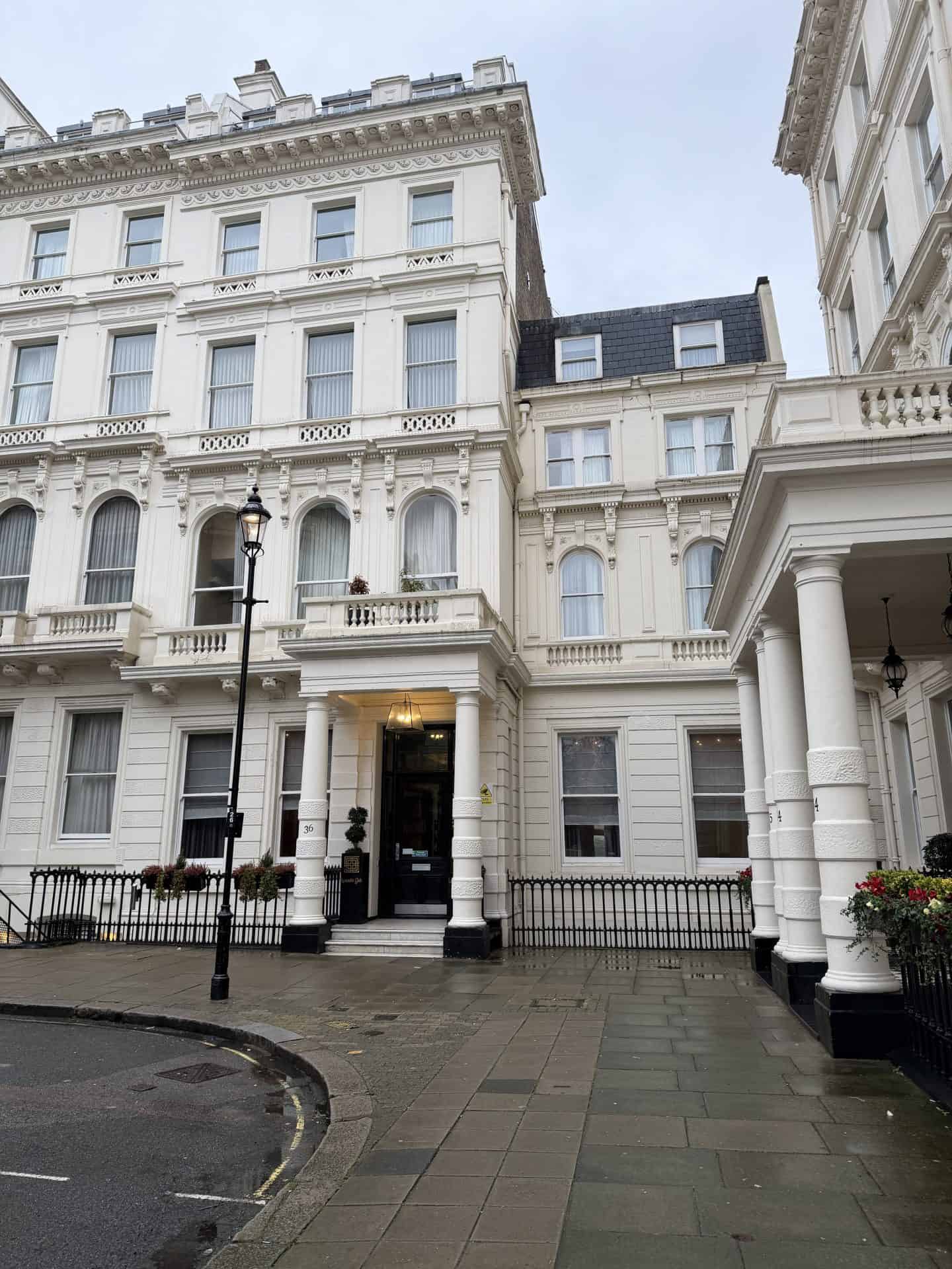 exterior view of london townhouse hotel