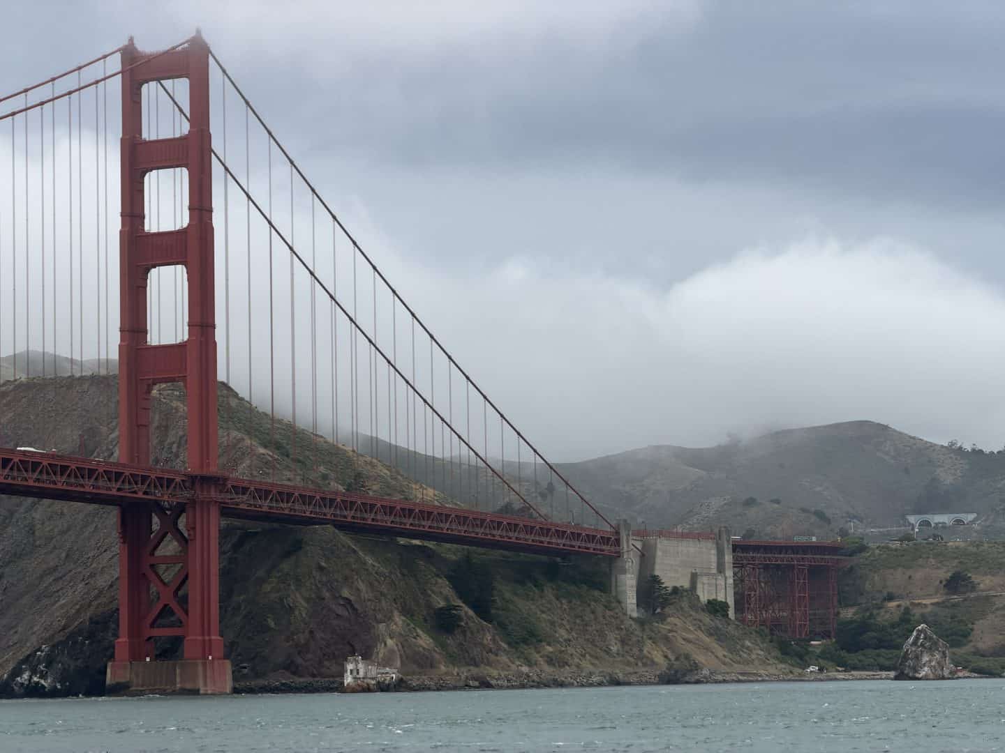 golden_gate_bridge2 - Adventures with Carli view of Golden Gate Bridge with mountains in background