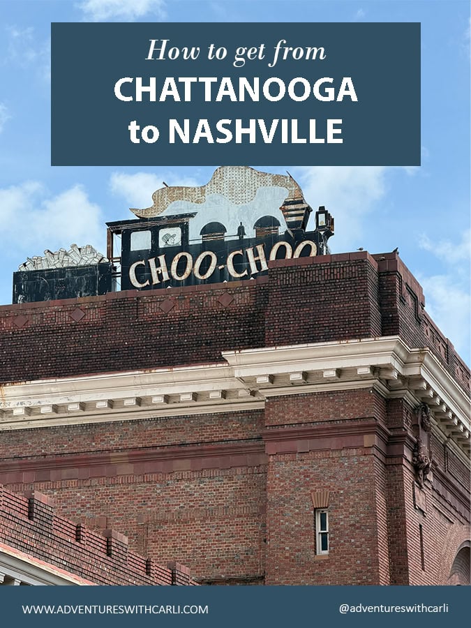 poster reading: How to get from Chattanooga to Nashville Tennessee