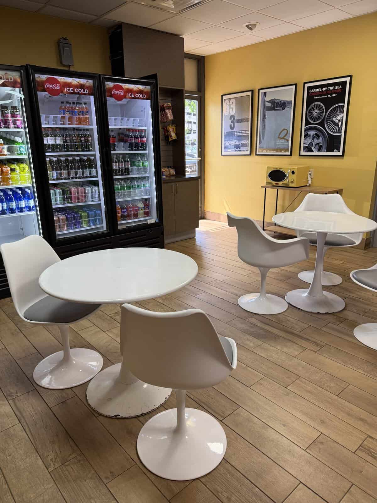 market with drinks and snacks in Hotel Bo Chattanooga lobby area